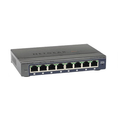 Side view NETGEAR GS108E-300UKS 8-Port Gigabit Switch